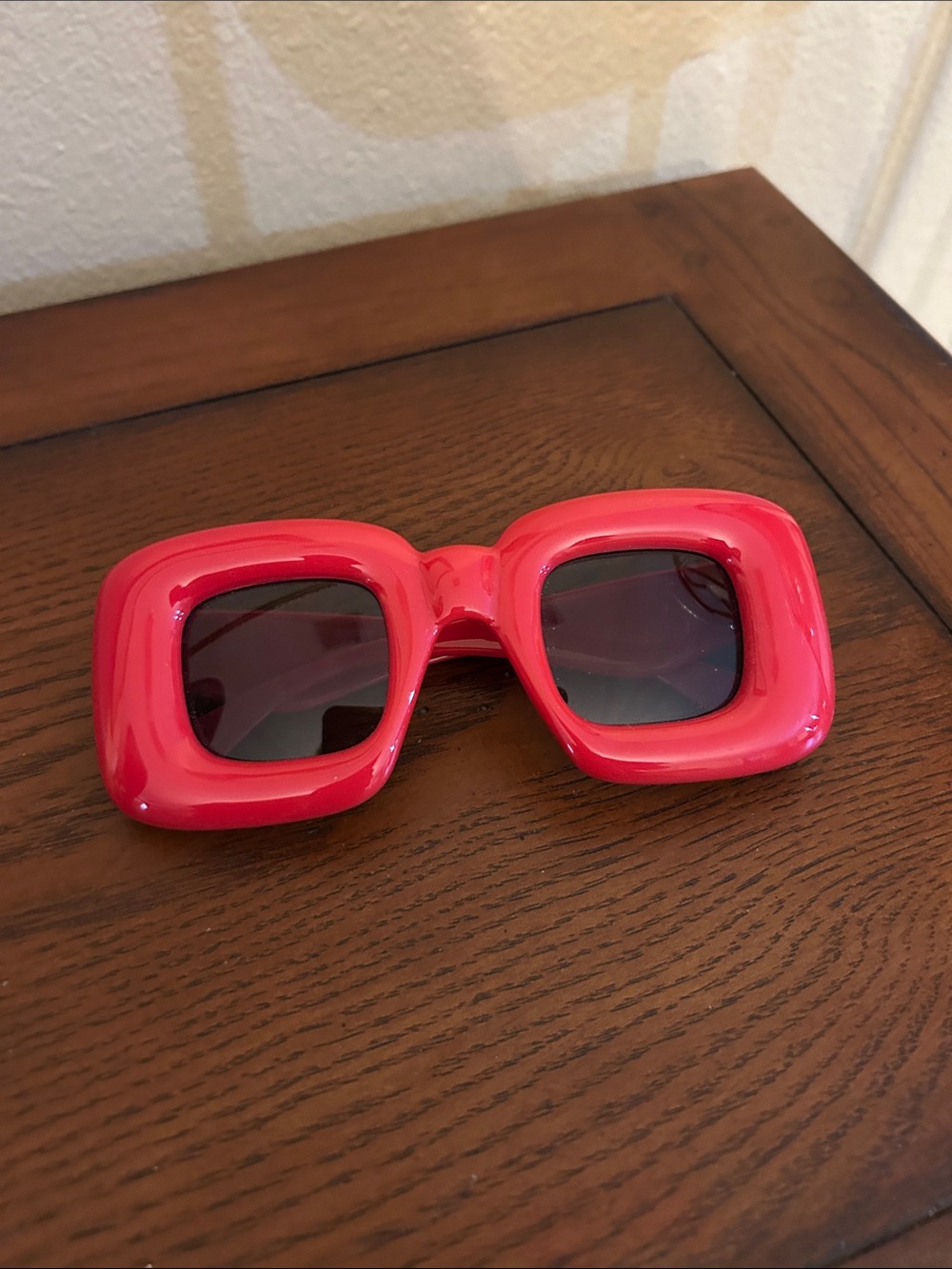 Red Rectangular Sunglasses